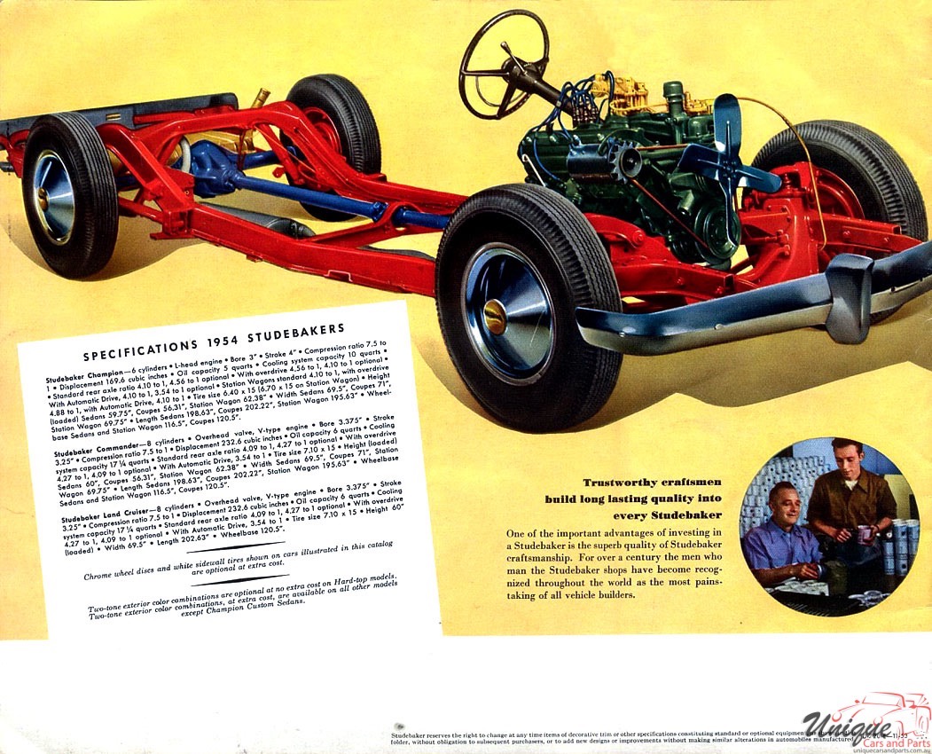 1954 Studebaker Commander V8 Brochure Page 3